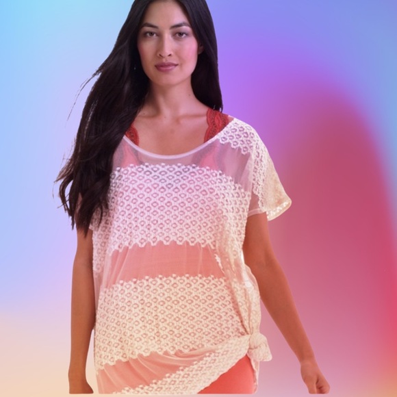 FREE PEOPLE Swim Coverup Tunic Moonlight Breeze S - Picture 9 of 9